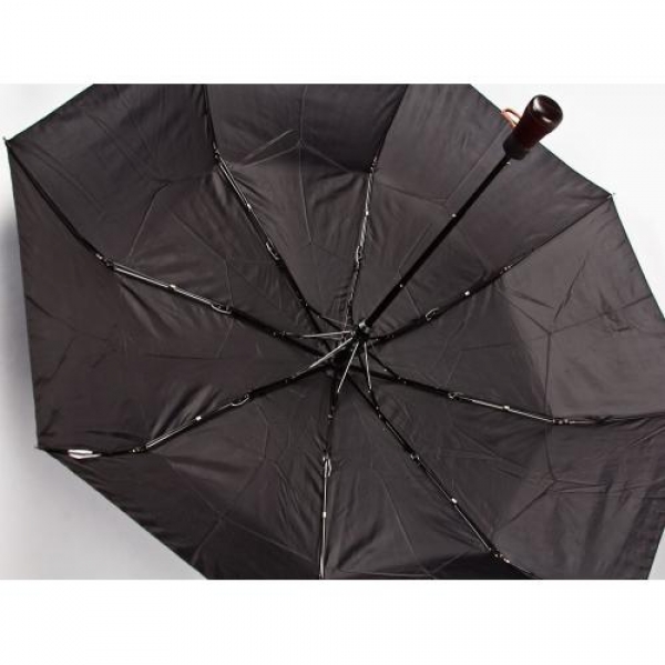 Купить мужской зонт полуавтомат monsoon, 8 спиц, 3 сложения, деревянная ручка на Барабашово оптом
