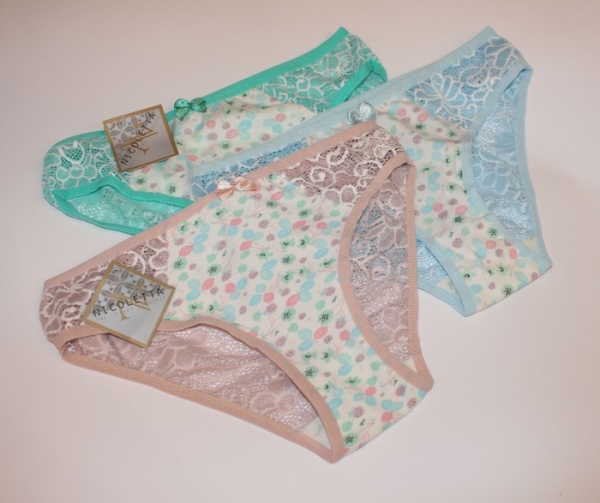 Трусы-шорты женские "Nicoletta", р. М, L, XL, коттон.
