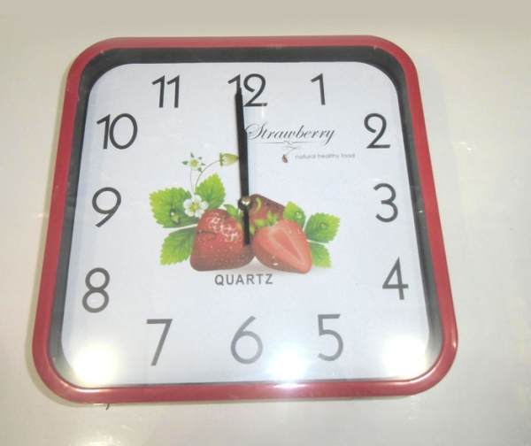 Часы настенные "Quartz" для кухни мод.2062Т (230х230 мм). арт.1015
