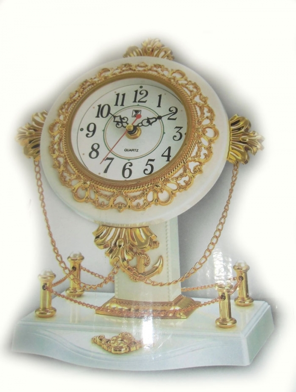 Часы-сувенир настольные "Quartz" мод.8370 (275х180 мм). арт.1058