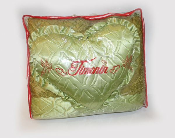 Покрывало атласное с подушками "Timonin"
