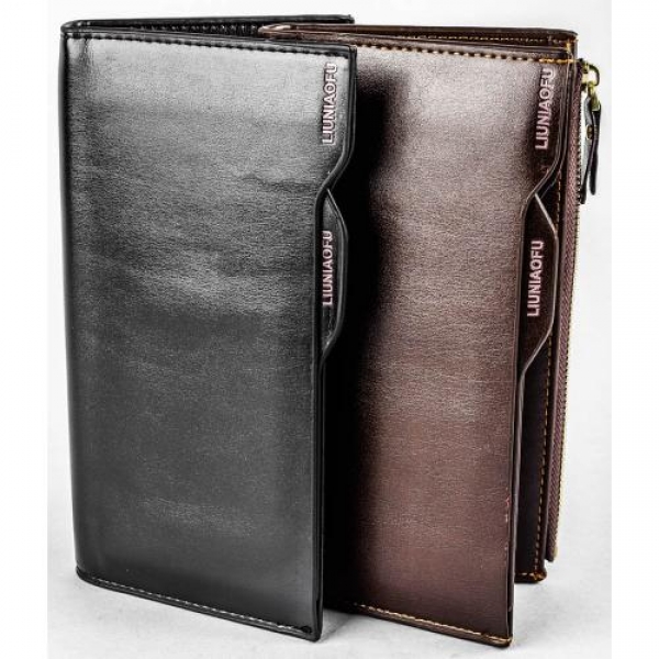 Купить кошелек мужской 19х11см, кожзам. арт.1100 в Украине оптом