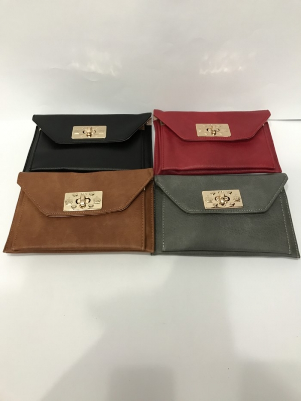 Сумочка женская 13,5х22x3,5см, кожзам, застежка, модель 705