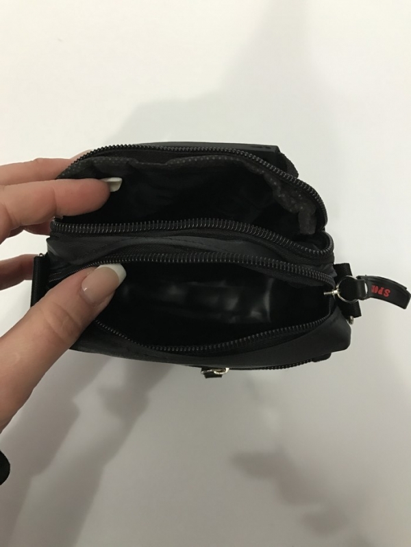 Сумочка мужская 16х13x7см, текстиль, молния, липучка, модель 708