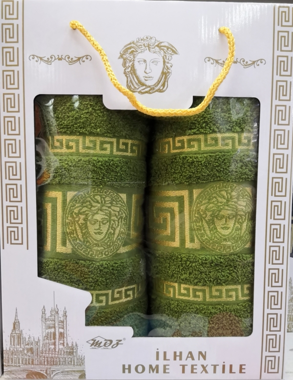 Набор махровых полотенец лицо+баня Gold Soft Турция
