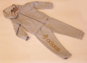 Комплект "Адидас золото" для девочки р.26-32, двухнитка. Украина. арт.1044