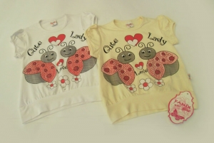 Футболка детская для девочки р.98-122, кулир. Турция. арт.1029