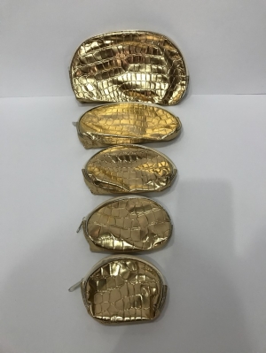 Косметичка  женская 5 в 1, 22х13x3см, лак, молния, модель 678