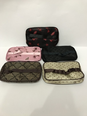 Косметичка женская 20х12x9см, текстиль, молния, модель 680